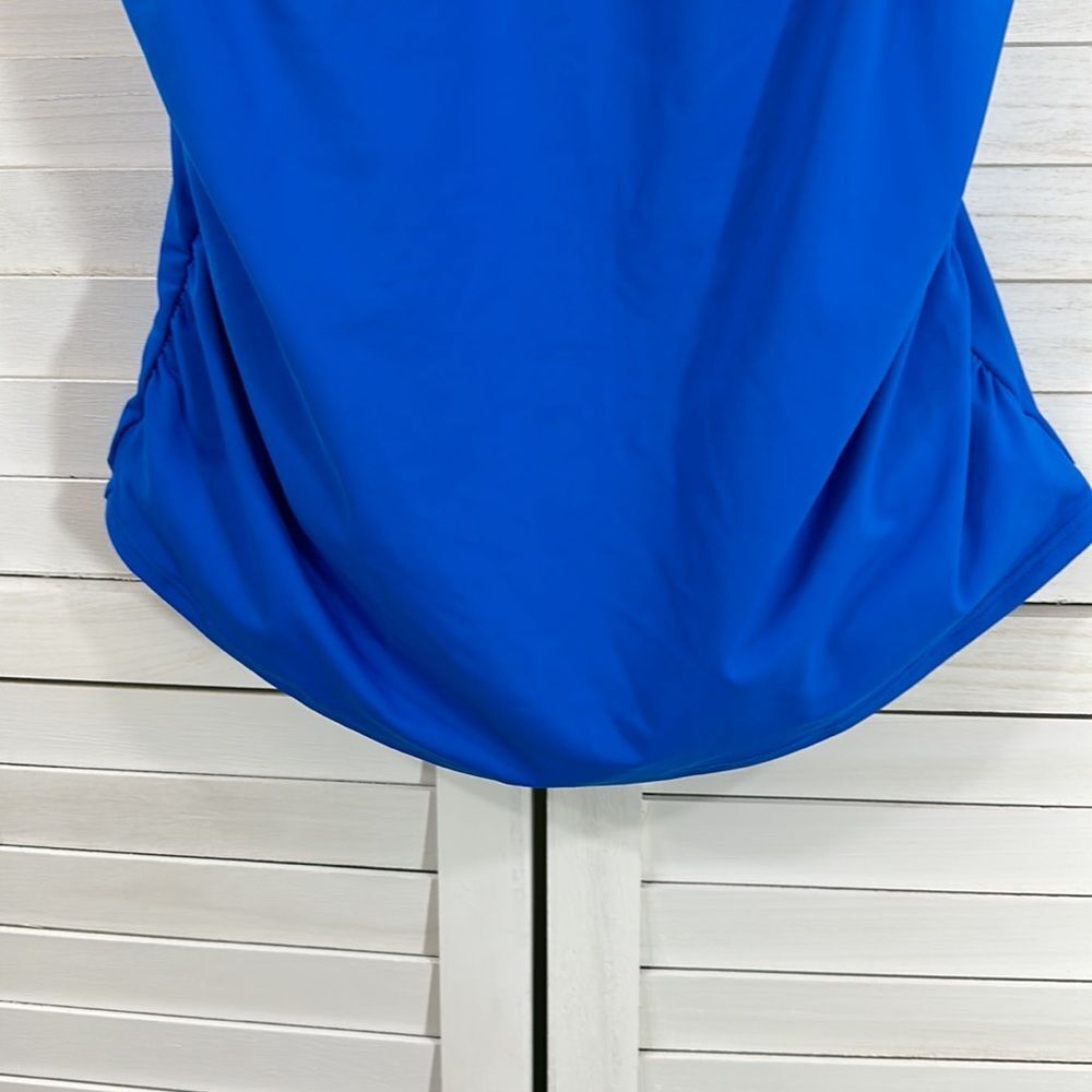 Lands' End  Blue Underwire Tankini Top Size 10 NWOT - Picture 4 of 12
